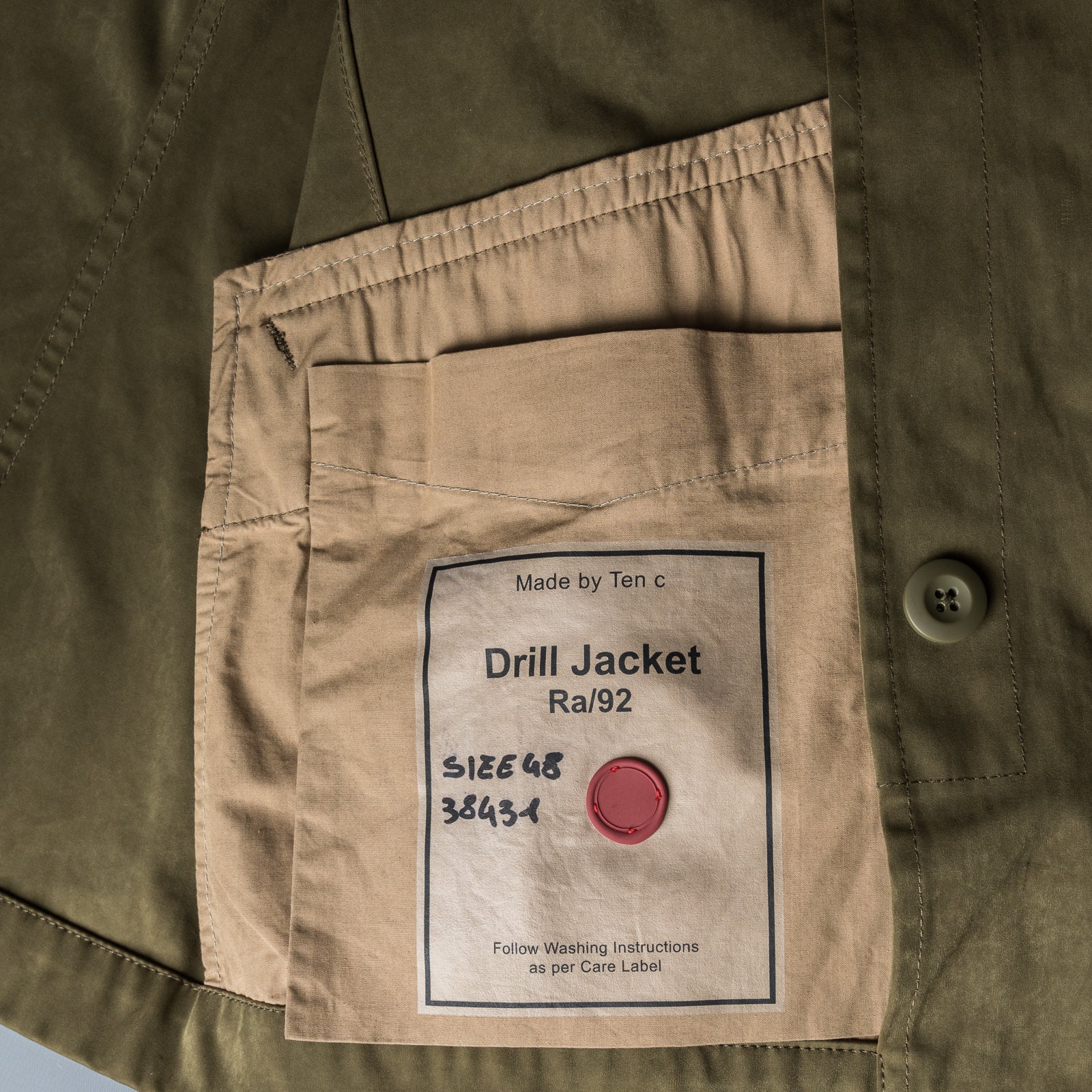 Ten C Drill Jacket Olive