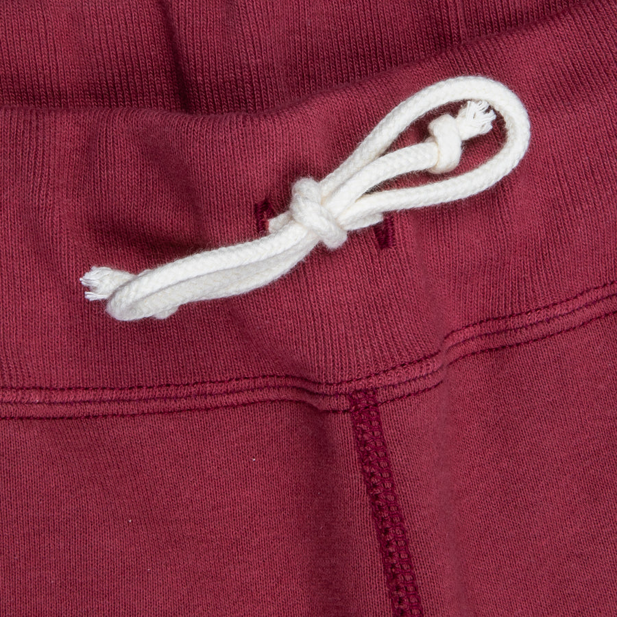 The Real McCoy's 9 Oz Loopwheel Shorts Maroon