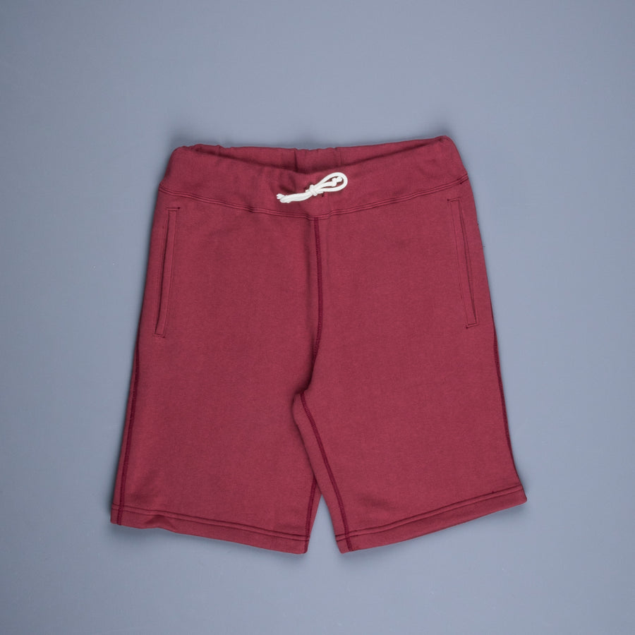 The Real McCoy's 9 Oz Loopwheel Shorts Maroon