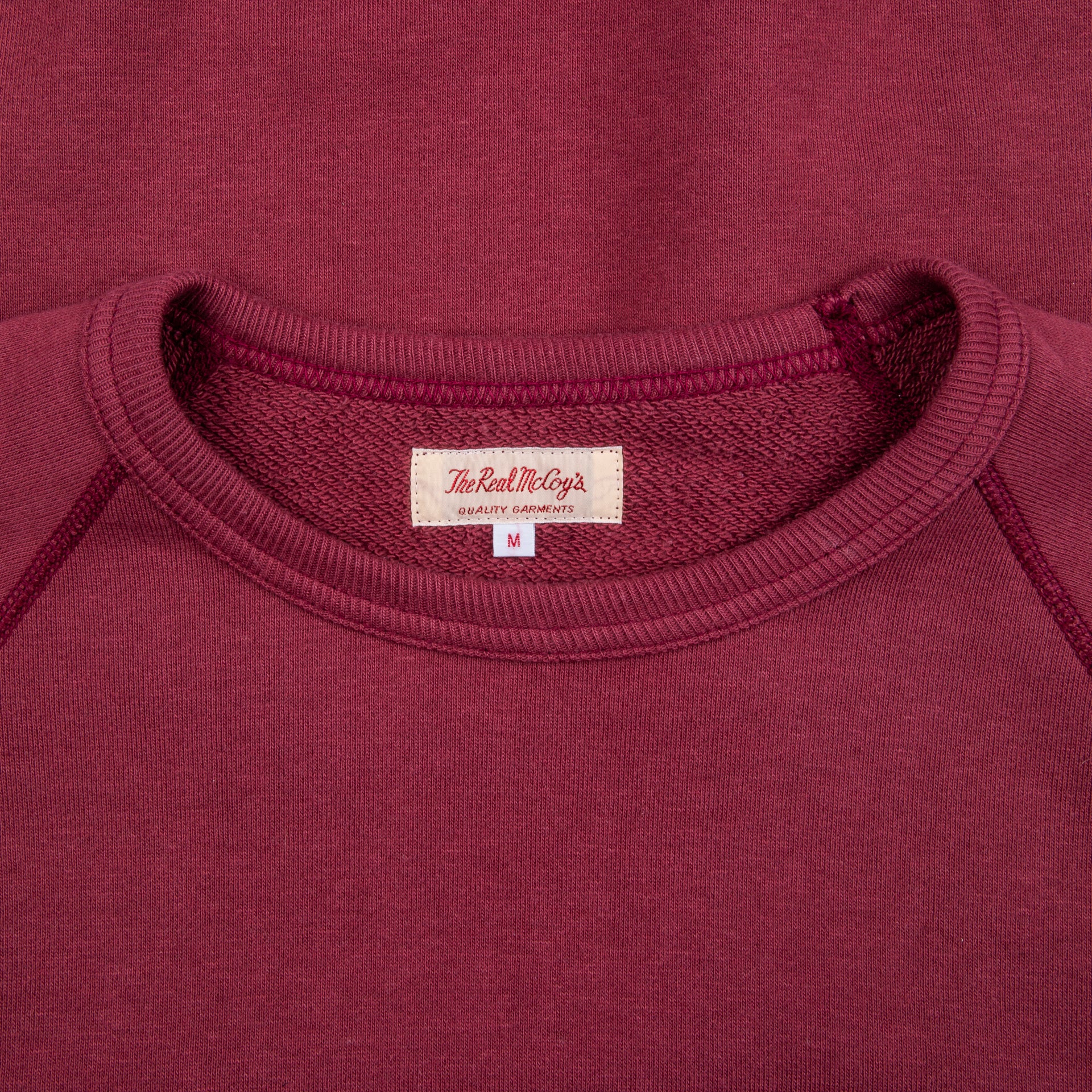 The Real McCoy&#39;s loopwheel raglan sleeve sweatshirt Maroon