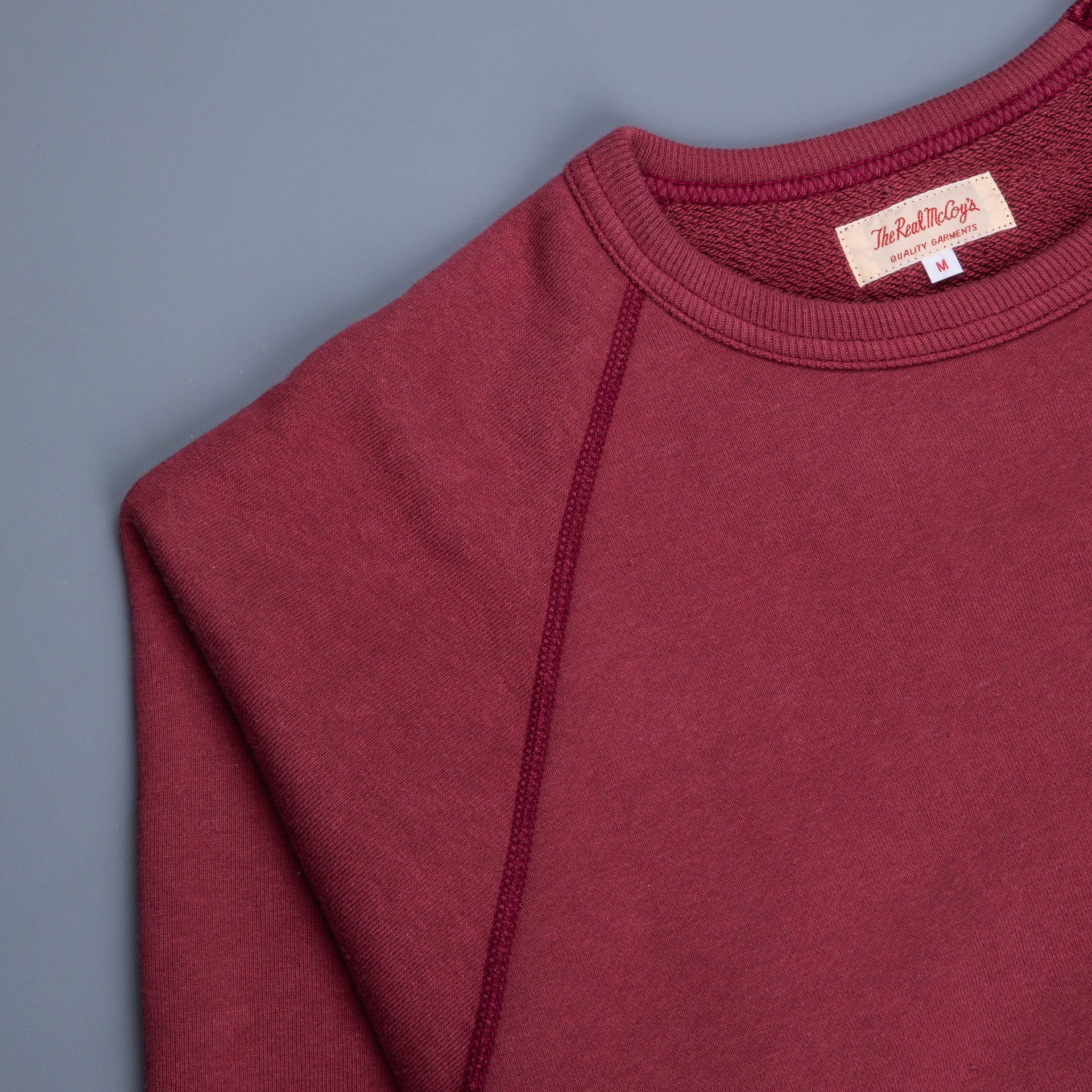 The Real McCoy&#39;s loopwheel raglan sleeve sweatshirt Maroon