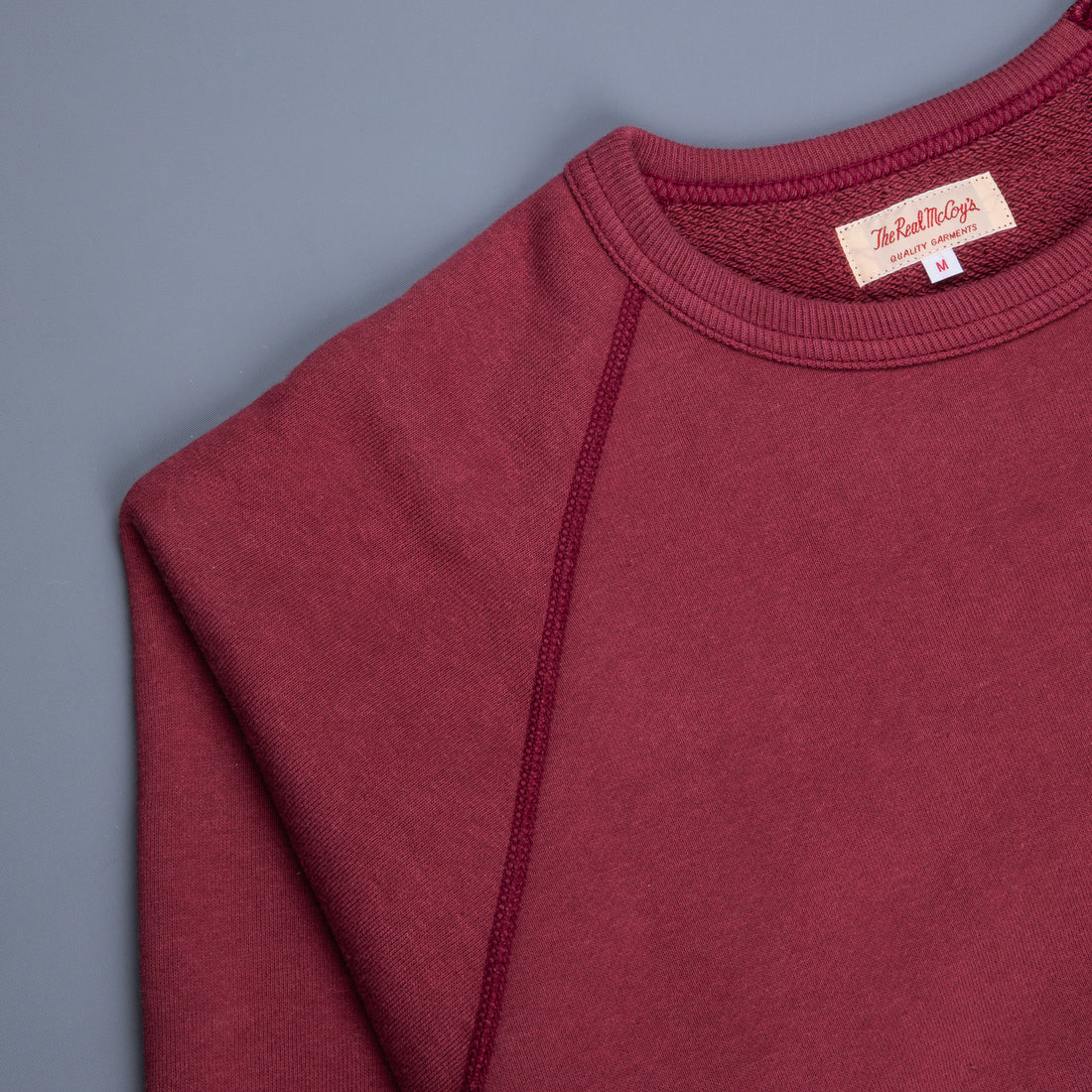 The Real McCoy's loopwheel raglan sleeve sweatshirt Maroon