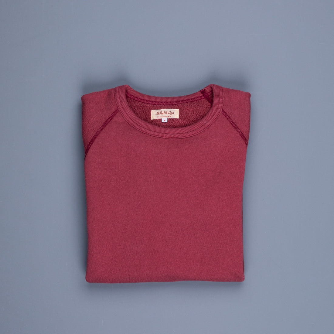 The Real McCoy's loopwheel raglan sleeve sweatshirt Maroon