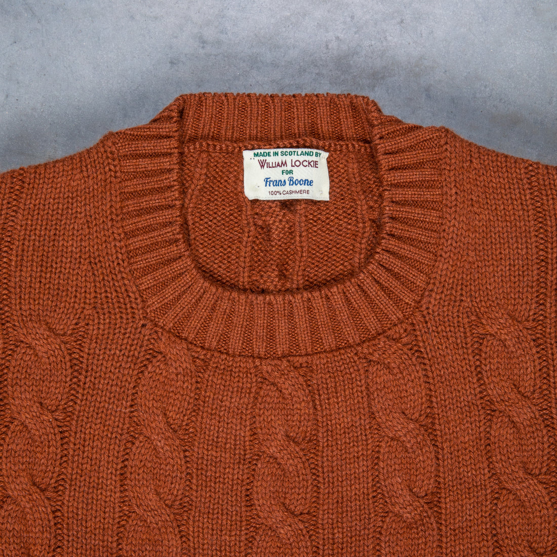 William Lockie Chirnside Cashmere Cable Crew Neck Volkan