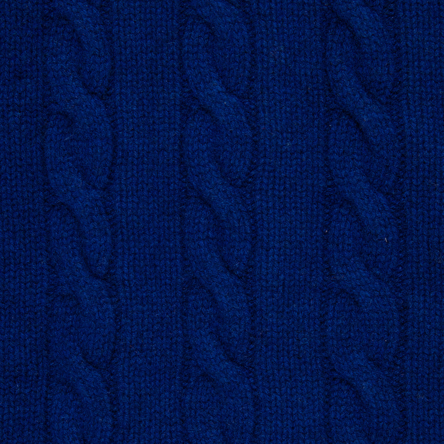 William Lockie Chirnside Cashmere Cable Crew Neck Inchiostro