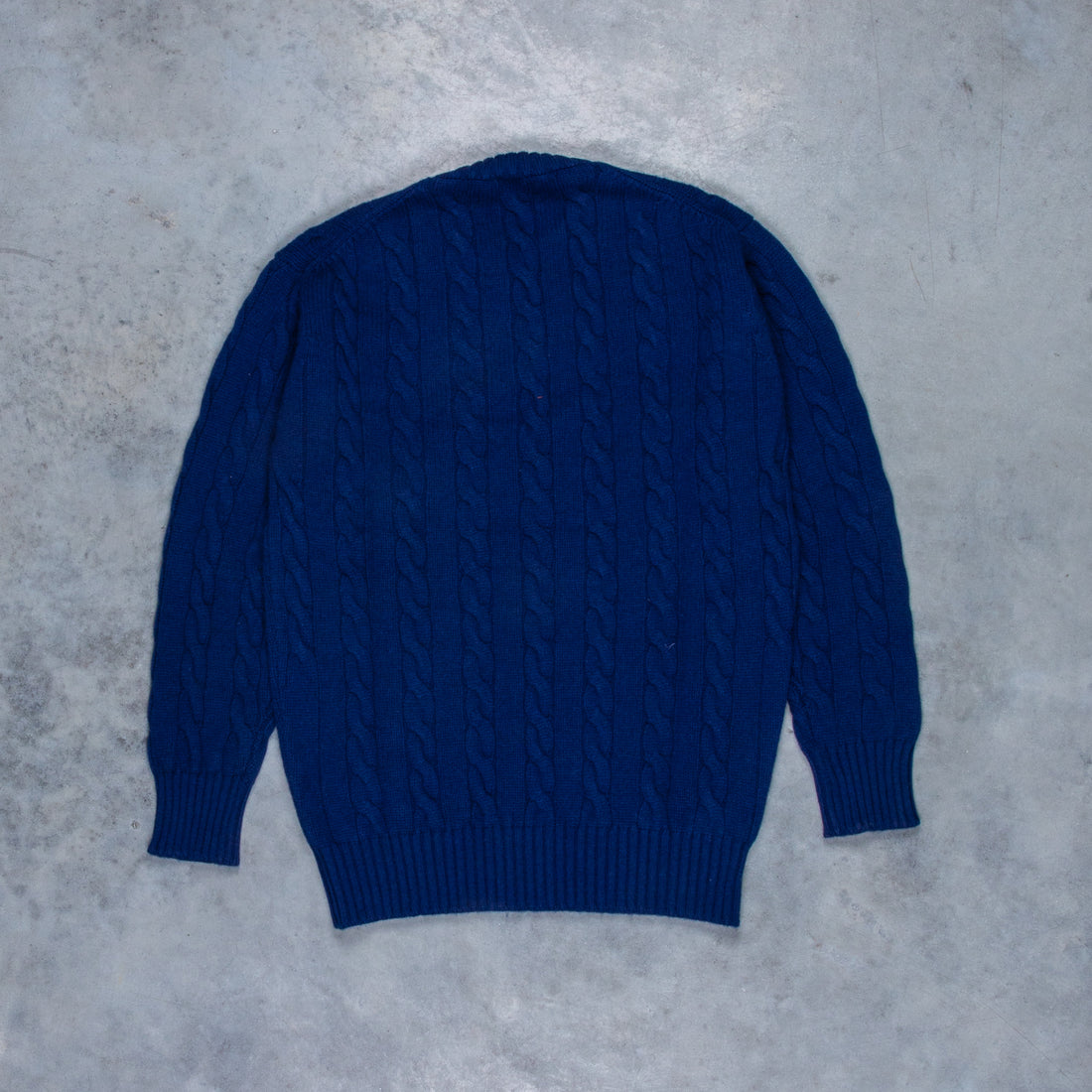 William Lockie Chirnside Cashmere Cable Crew Neck Inchiostro