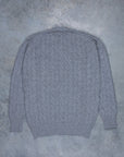 William Lockie Chirnside Cashmere Cable Crew Neck Flannel