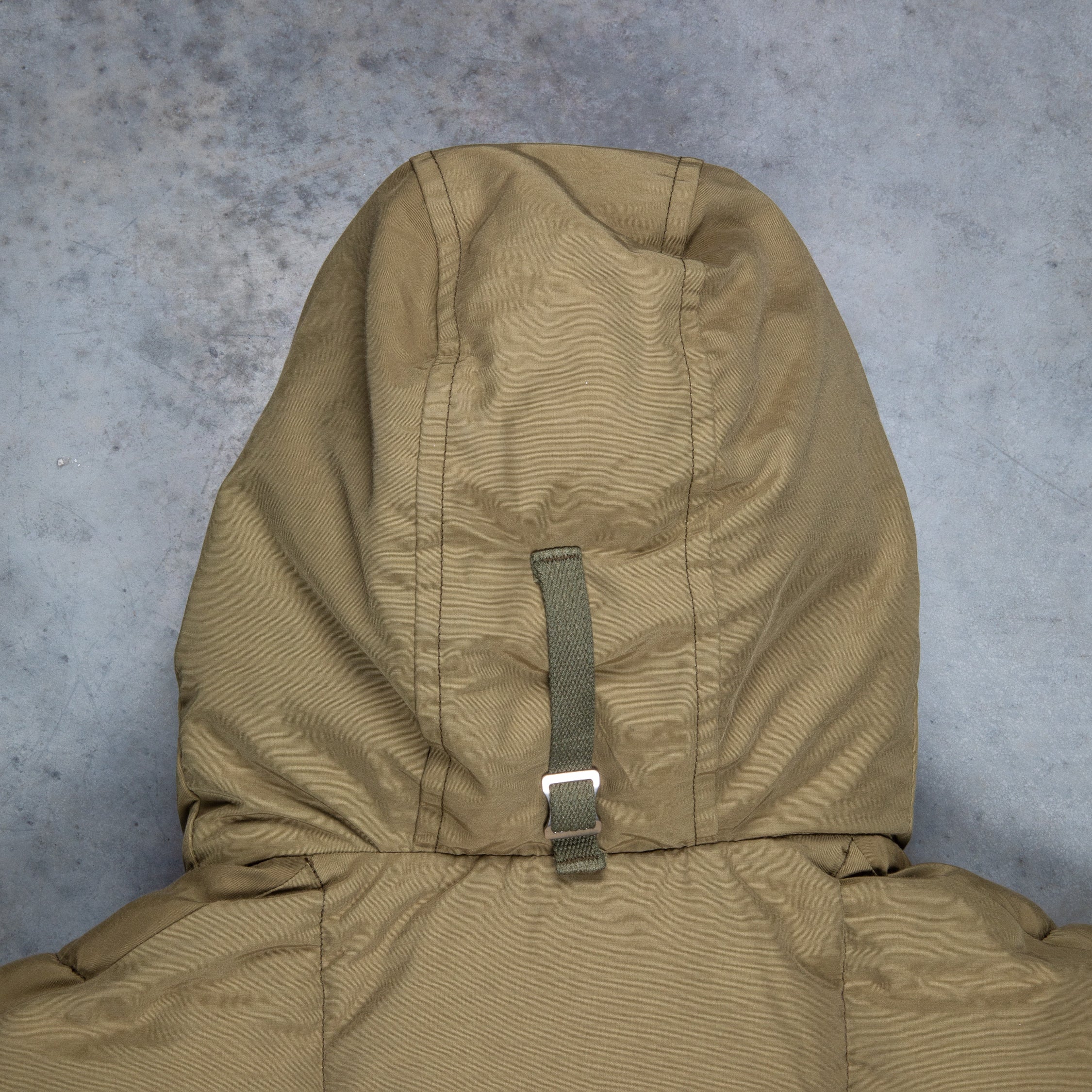 The Real McCoy&#39;s Cotton / Nylon Hooded Down Jacket Olive
