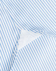 Finamore Napoli Shirt Eduardo Collar Alumo Navy Pencil Stripe