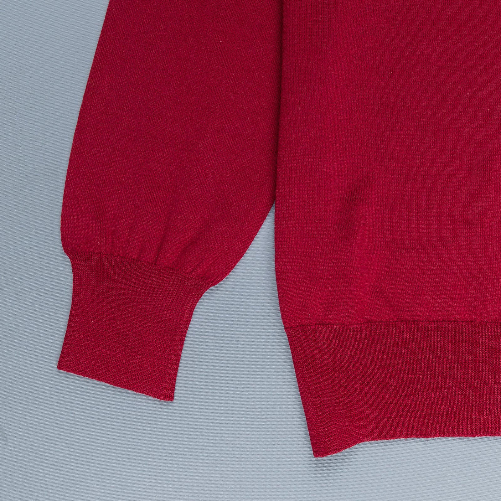 William Lockie x Frans Boone 30 gauge Loro Piana Merino&#39;s Crew Neck Chianti