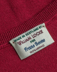 William Lockie x Frans Boone 30 gauge Loro Piana Merino's Crew Neck Chianti
