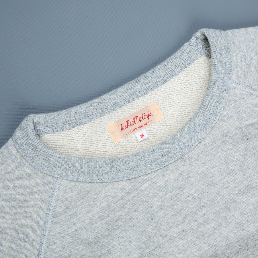 The Real McCoy's loopwheel raglan sleeve sweatshirt Ash Grey