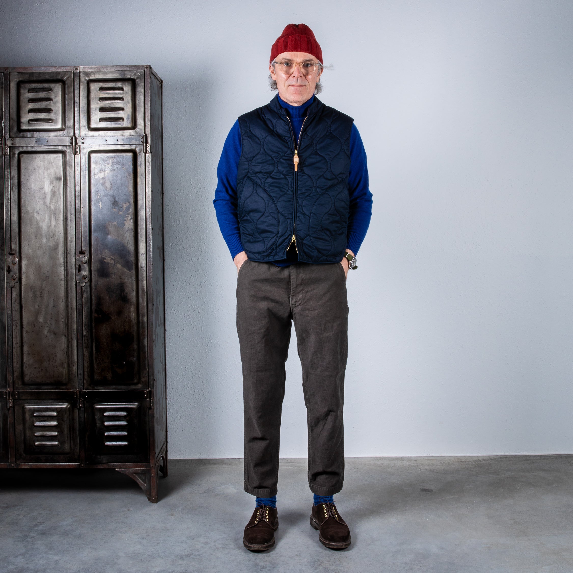 Manifattura Ceccarelli Quilted Vest Navy