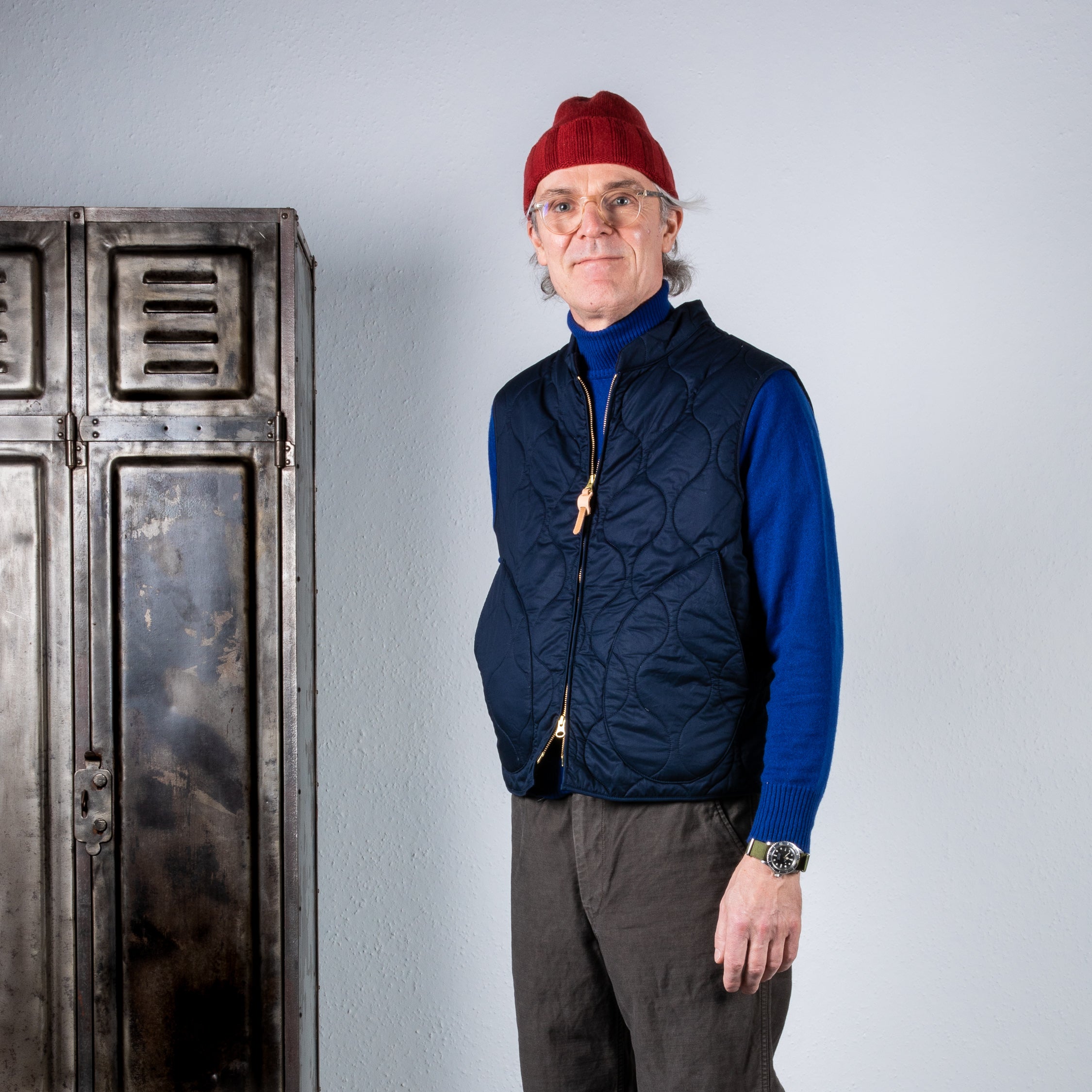 Manifattura Ceccarelli Quilted Vest Navy
