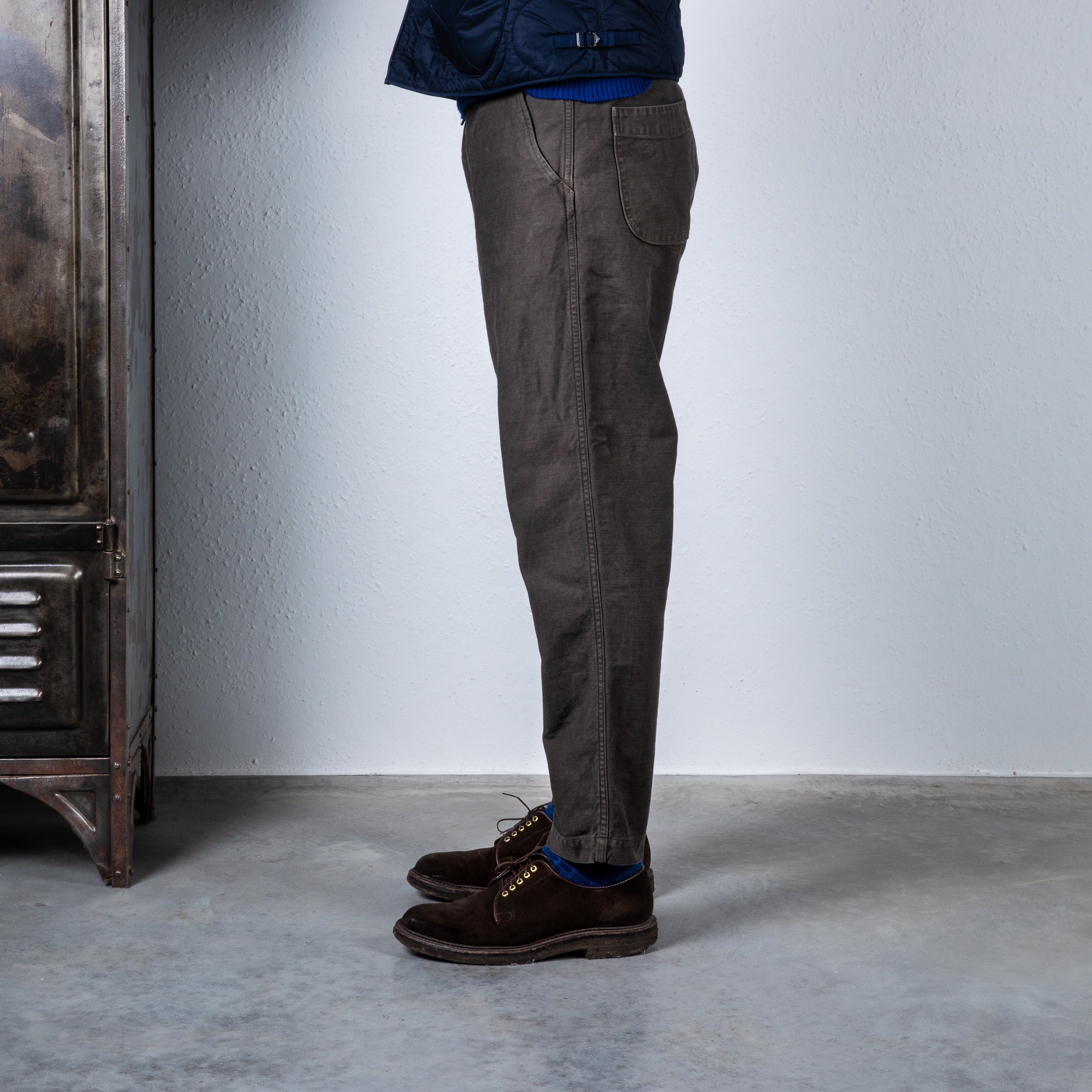 Orslow x Frans Boone Easy Pants Sateen Brown Stone
