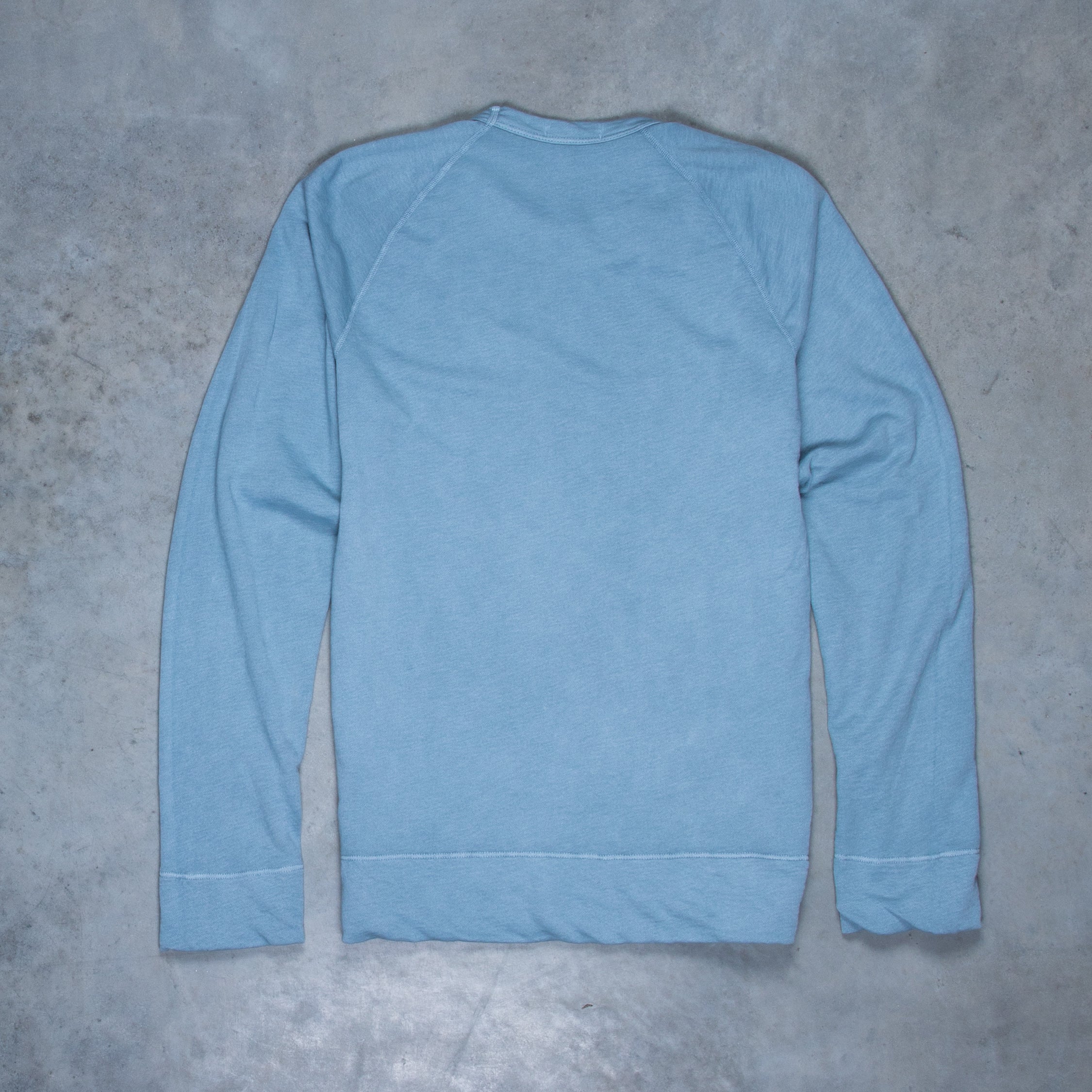 James Perse Raglan Crew Sweatshirt Ocean Mist