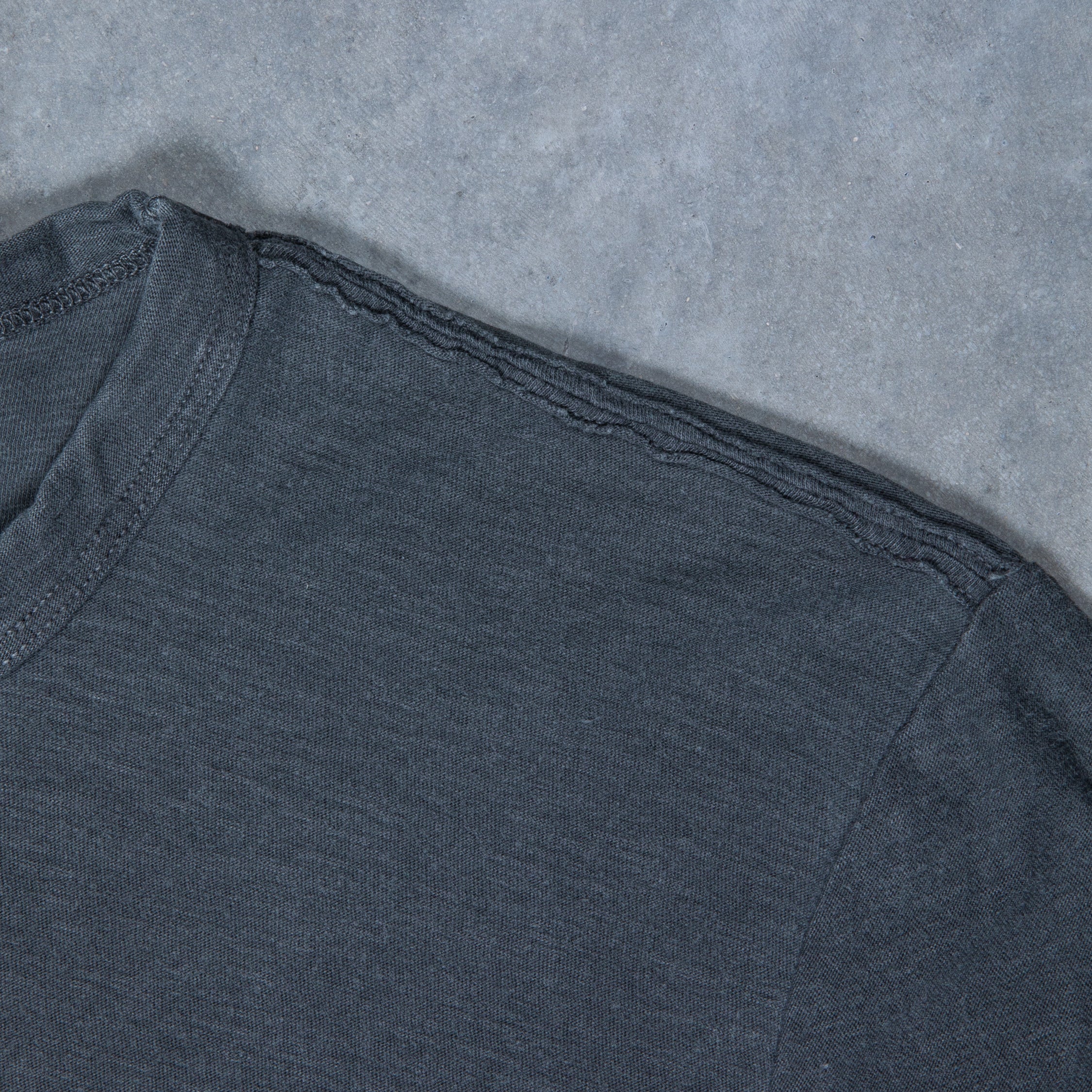 James Perse Crew Neck Reverse Slub Jersey T-Shirt Fin Pigment