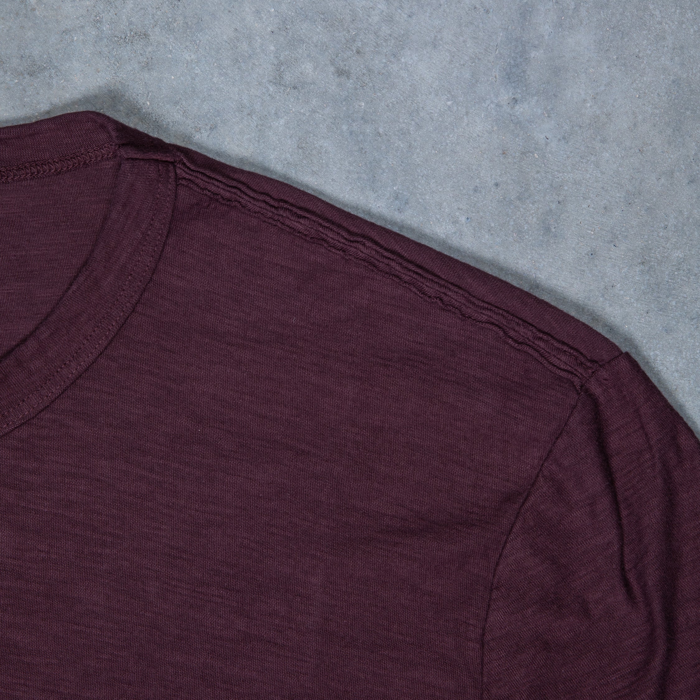 James Perse Crew Neck Reverse Slub Jersey T-Shirt Dahlia