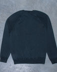 Drumohr Superlight Frost Cotton Sweater Grigio Carbone