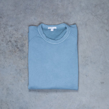 James Perse Raglan Crew Sweatshirt Ocean Mist