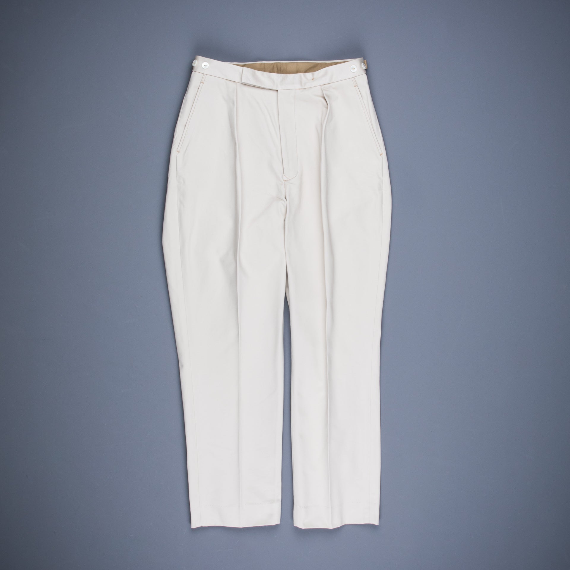 The Real McCoy&#39;s Joe McCoy 1950s Cotton Chino Trousers Beige