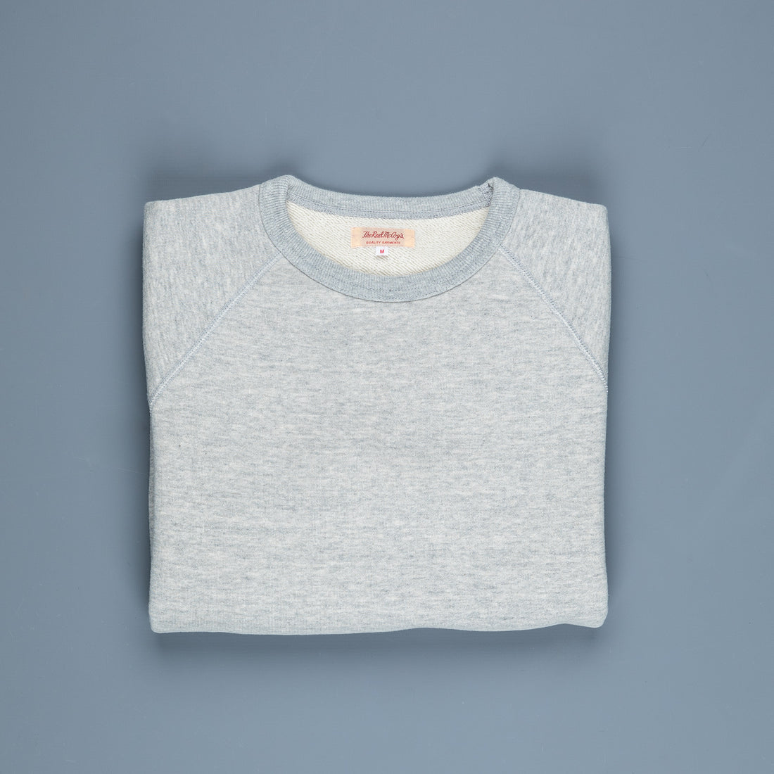 The Real McCoy's loopwheel raglan sleeve sweatshirt Ash Grey