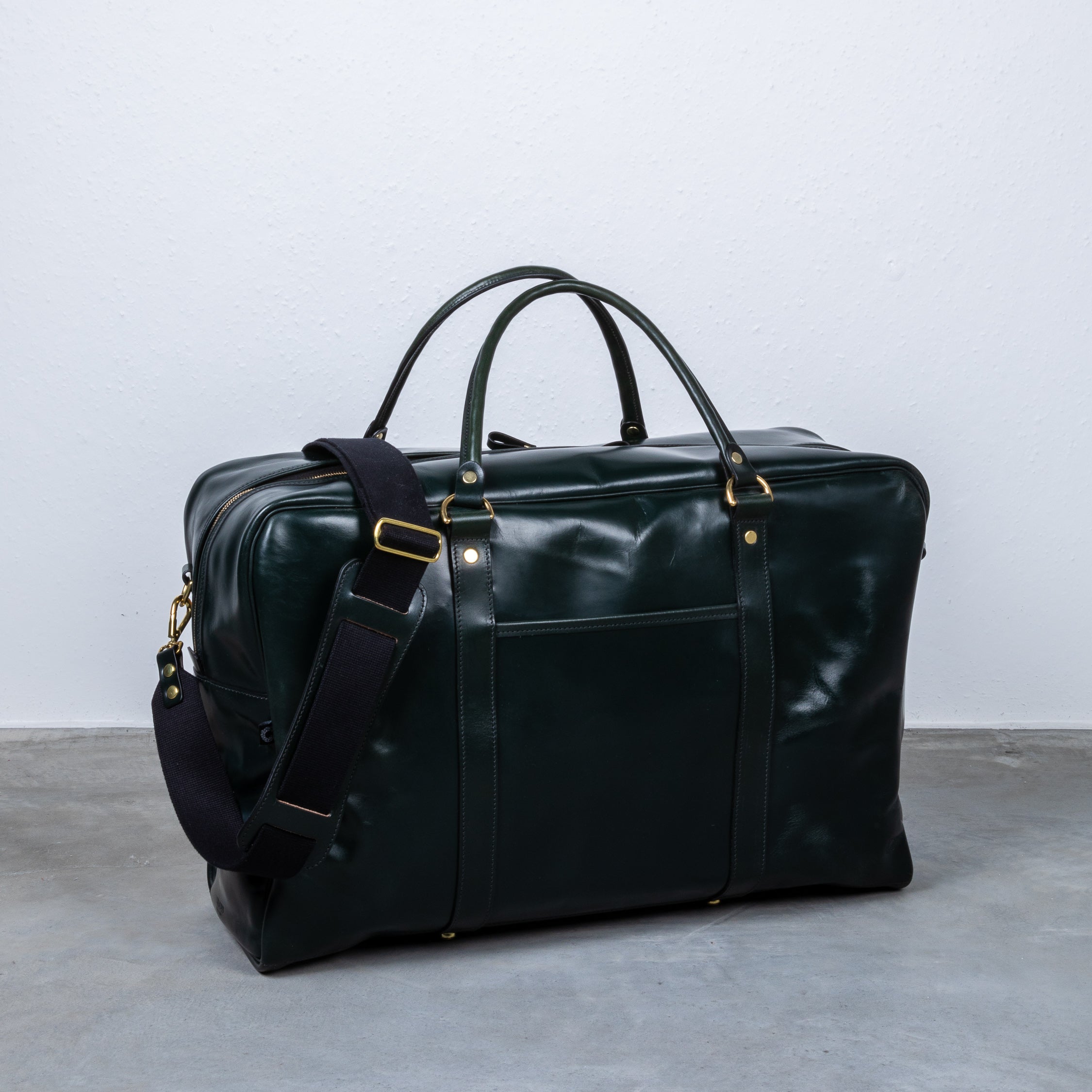 Croots Bridle Leather Holdall Racing Green - Large