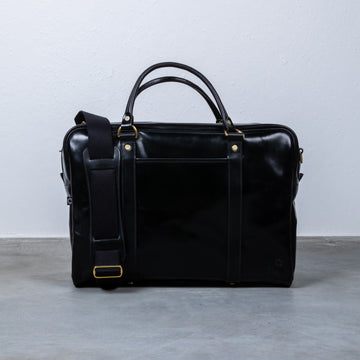 Croots Bridle Leather Holdall Black - Medium