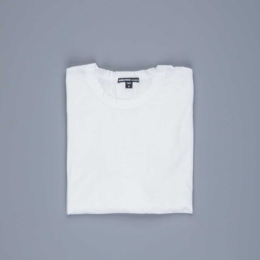 James Perse Elevated Lotus jersey long sleeve crew neck tee white