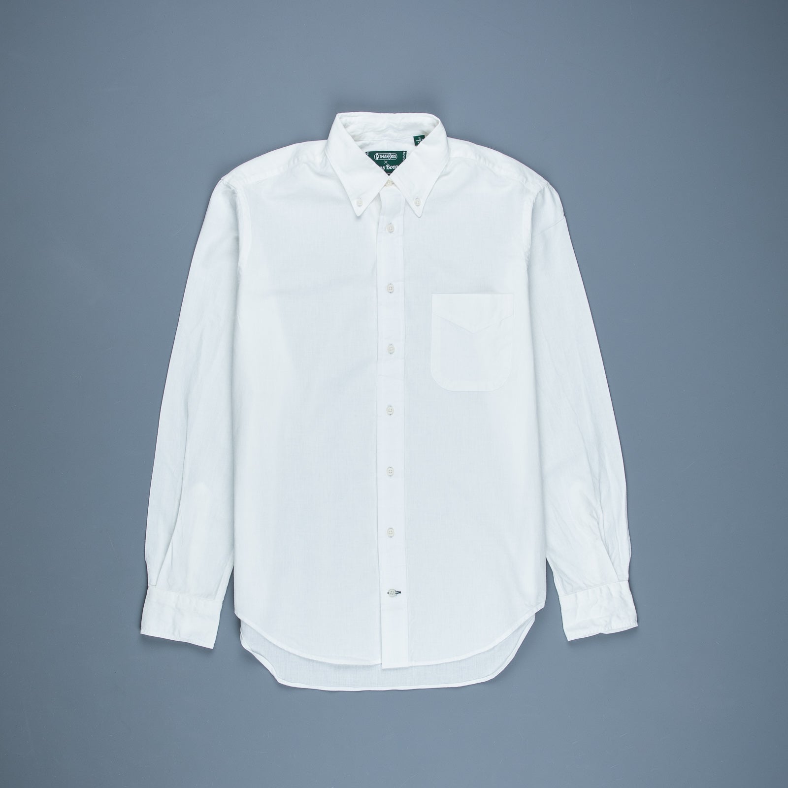 Gitman Vintage x Frans Boone Japanese woven Chambray White