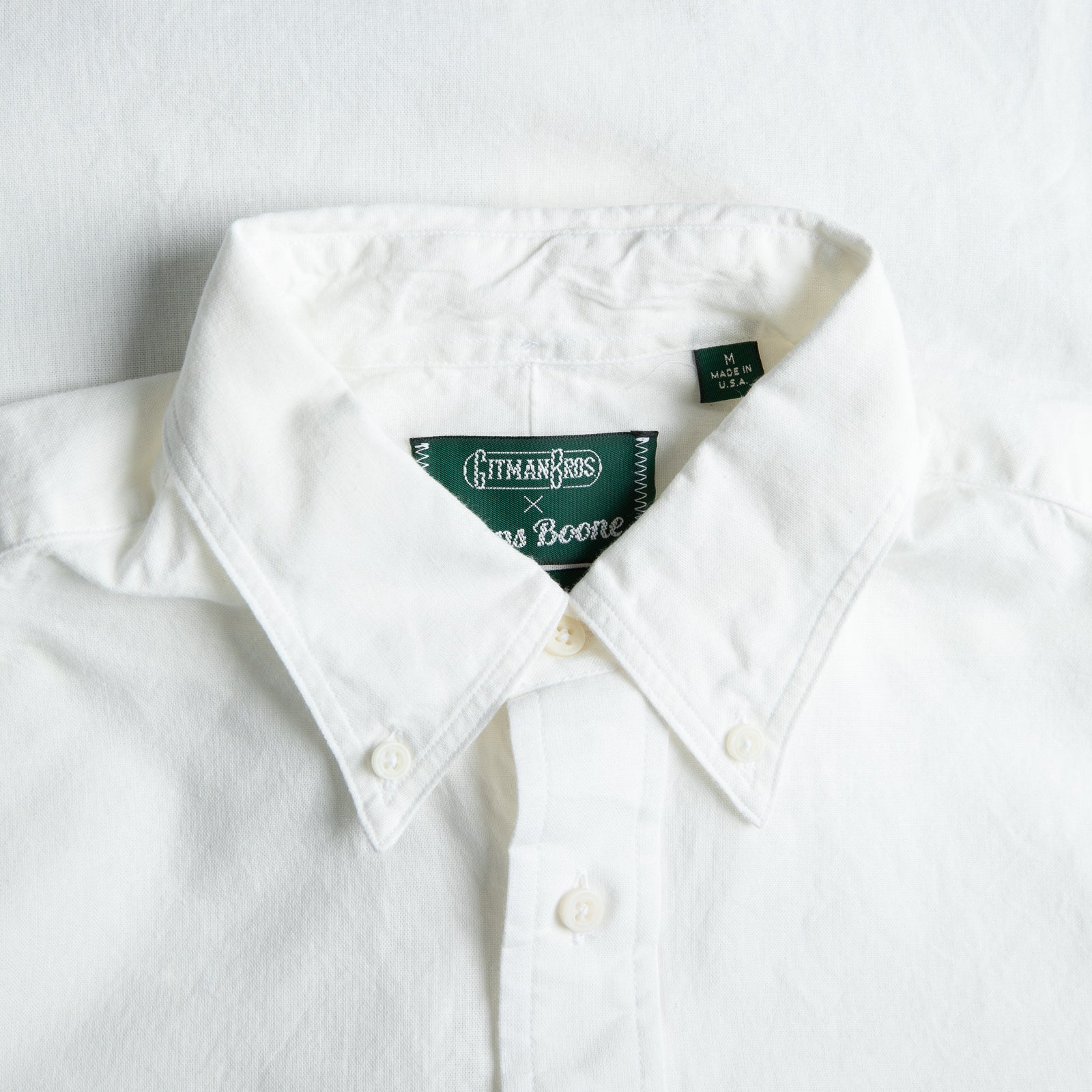 Gitman Vintage x Frans Boone Japanese woven Chambray White