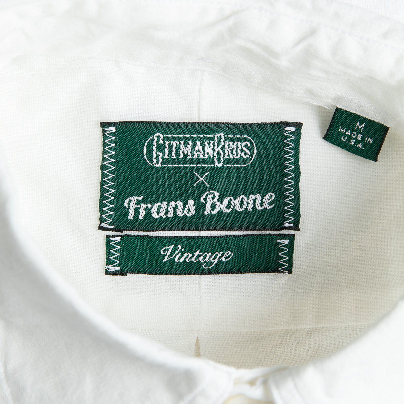 Gitman Vintage x Frans Boone Japanese woven Chambray White