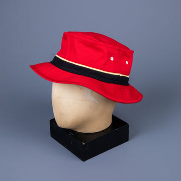 The Real McCoy's Cotton Fishing Bucket Hat Red