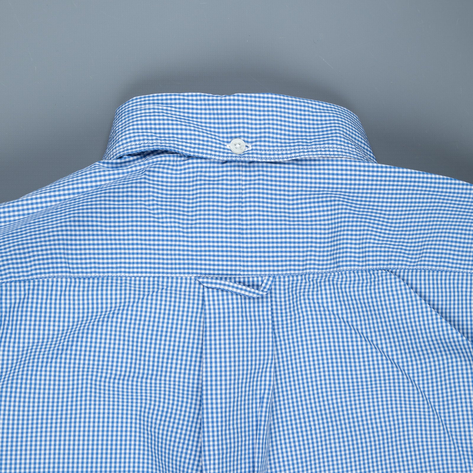 Gitman Vintage x Frans Boone Japanese woven vichy light Blue