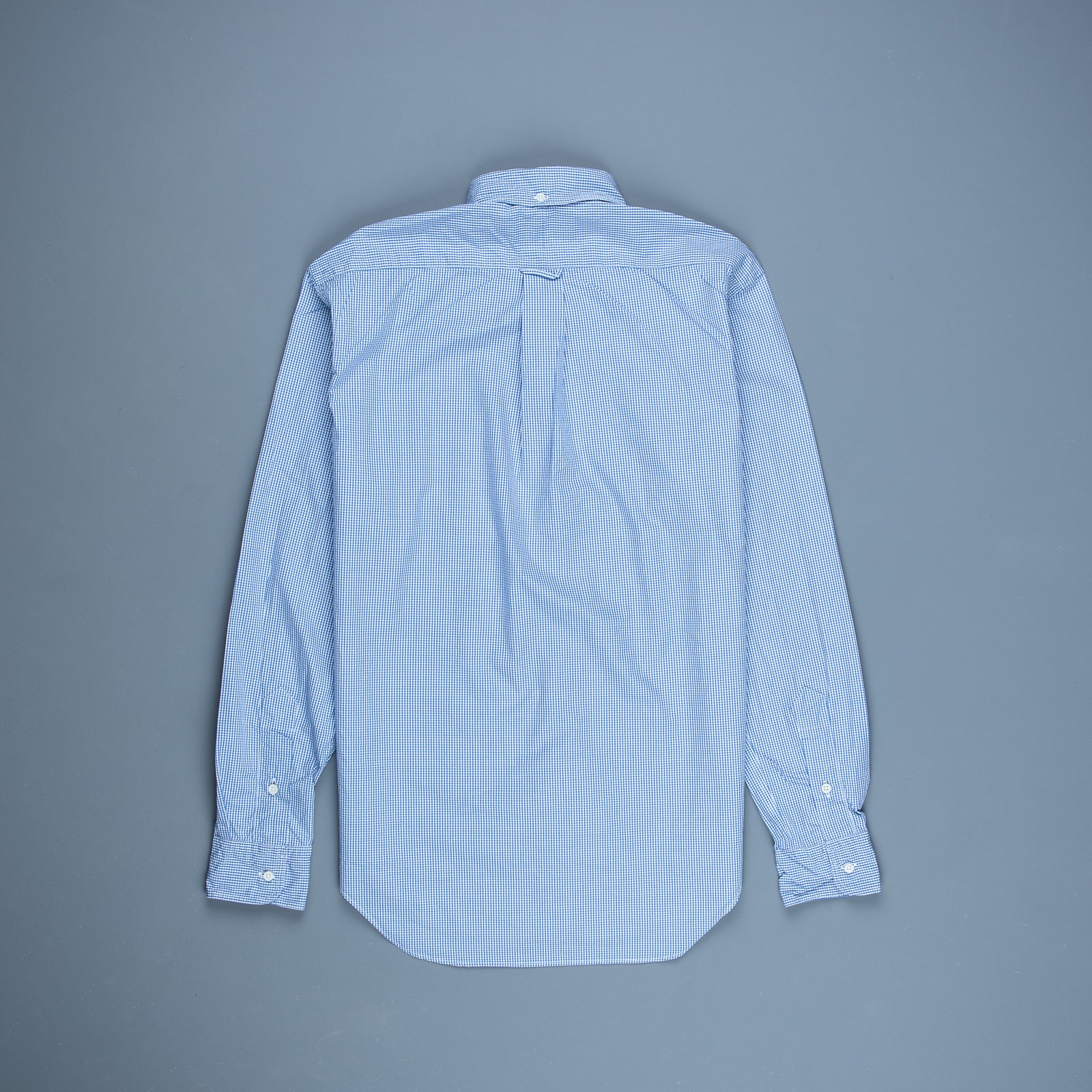 Gitman Vintage x Frans Boone Japanese woven vichy light Blue