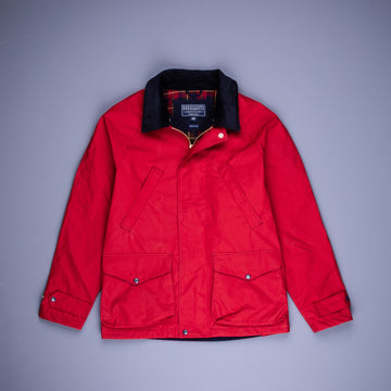 Manifattura Ceccarelli Rain Caban Wax cloth Red