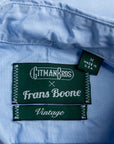Gitman Vintage x Frans Boone Japanese woven poplin blue