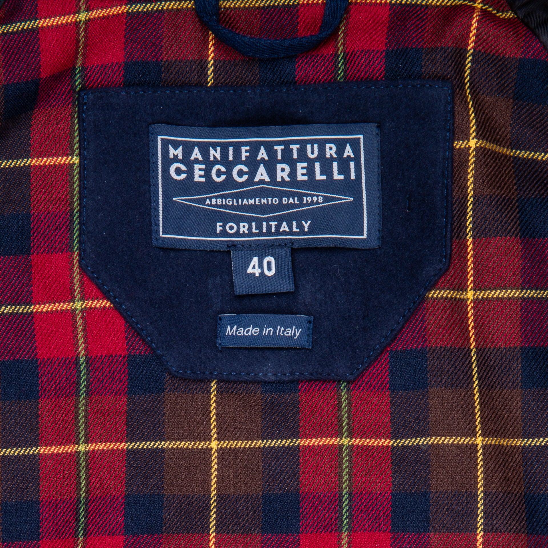 Manifattura Ceccarelli Rain Caban Wax cloth Red