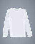 James Perse Elevated Lotus jersey long sleeve crew neck tee white