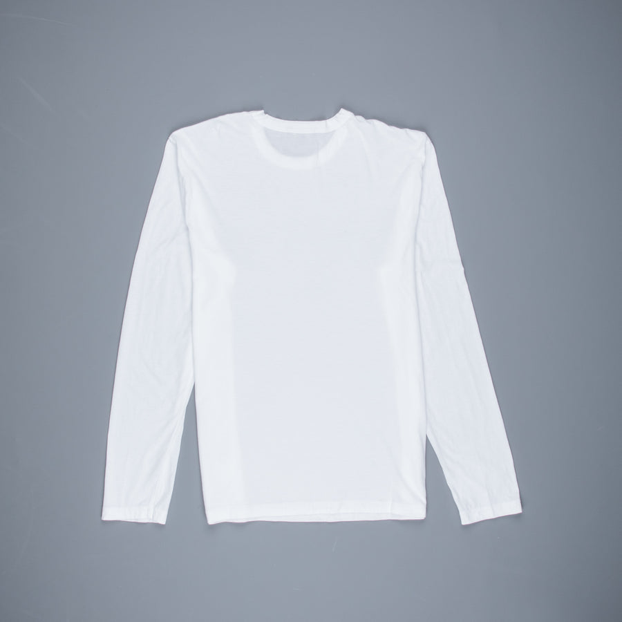 James Perse Elevated Lotus jersey long sleeve crew neck tee white
