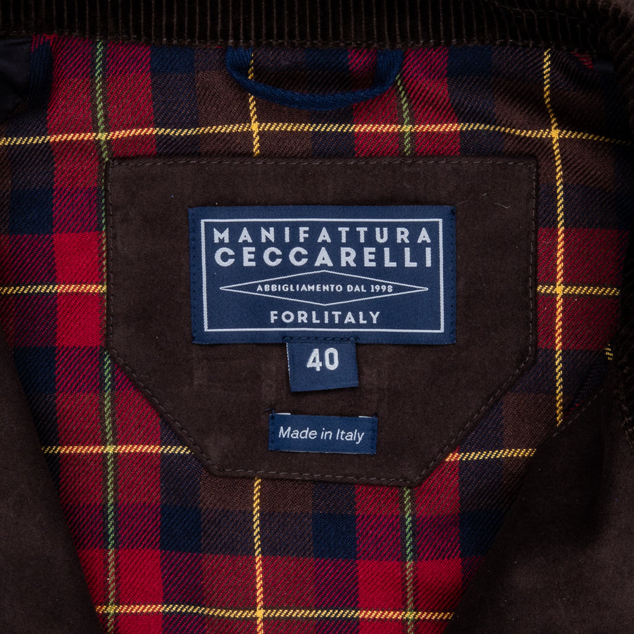 Manifattura Ceccarelli Rain Caban Dry Wax cloth Green