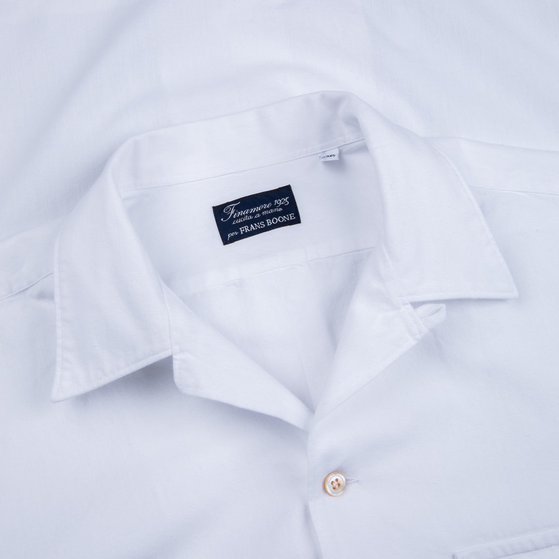 Finamore x Frans Boone Baia Shirt Chambray White