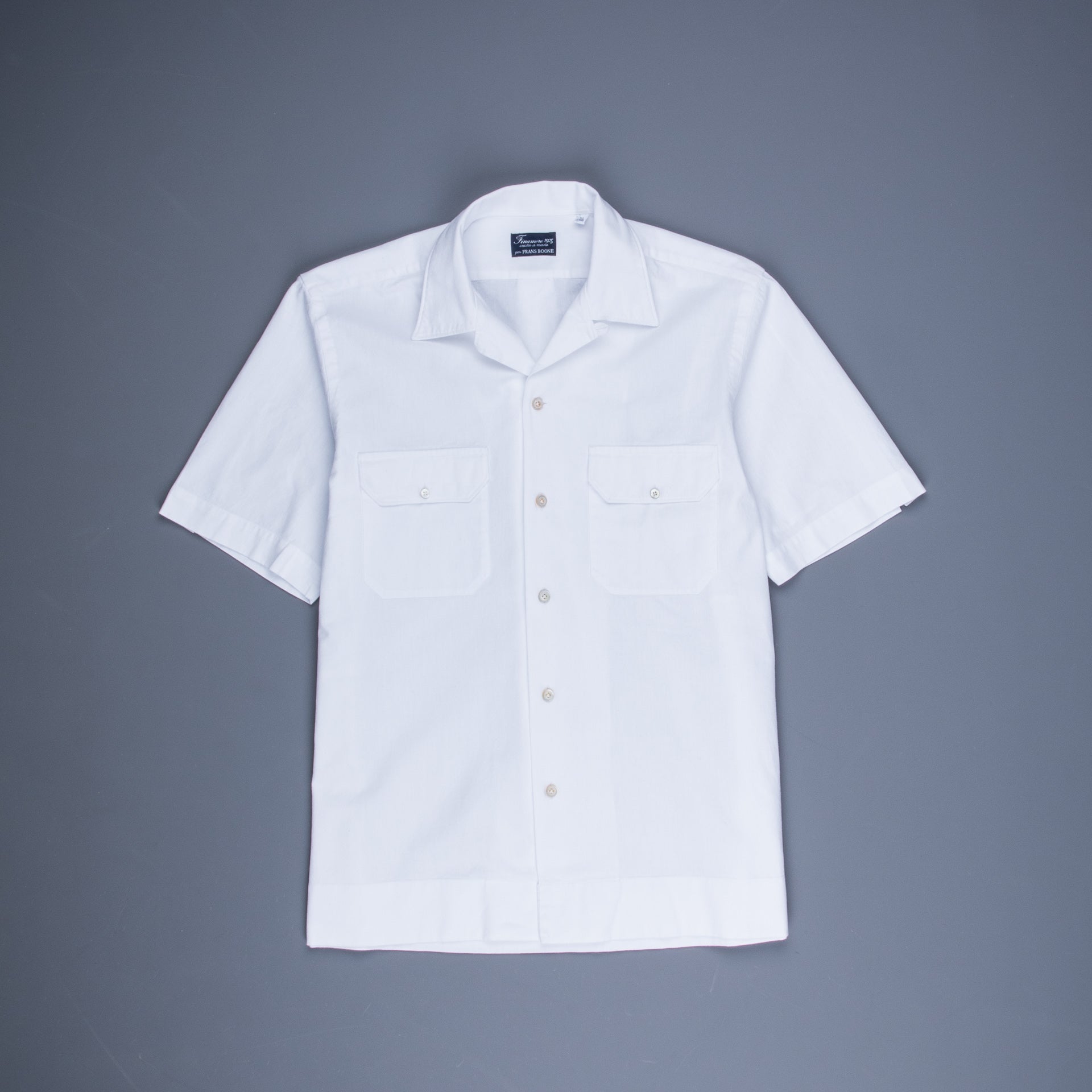 Finamore x Frans Boone Baia Shirt Chambray White
