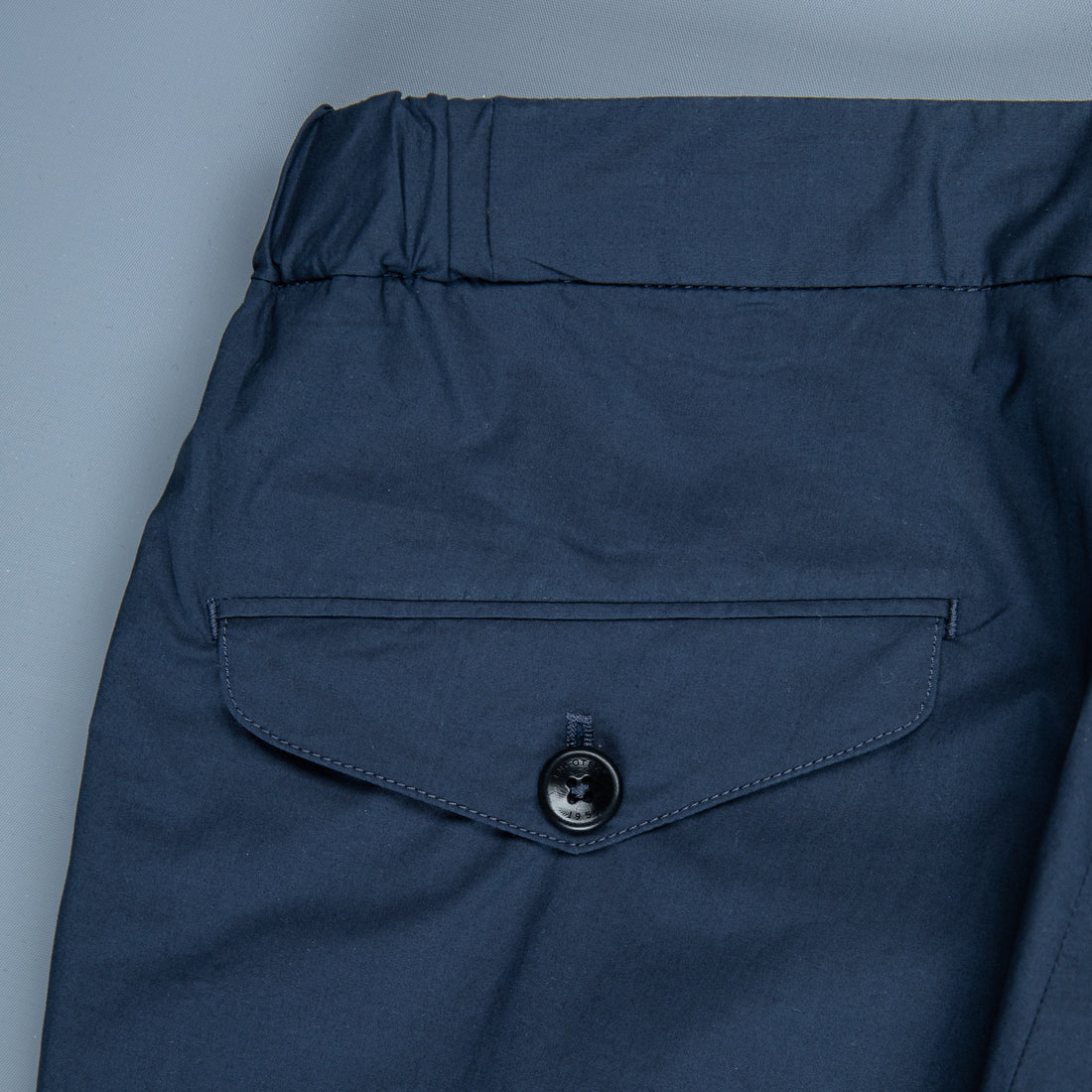 Incotex Model 64 Popelino Drawstring Pants Blu Scuro
