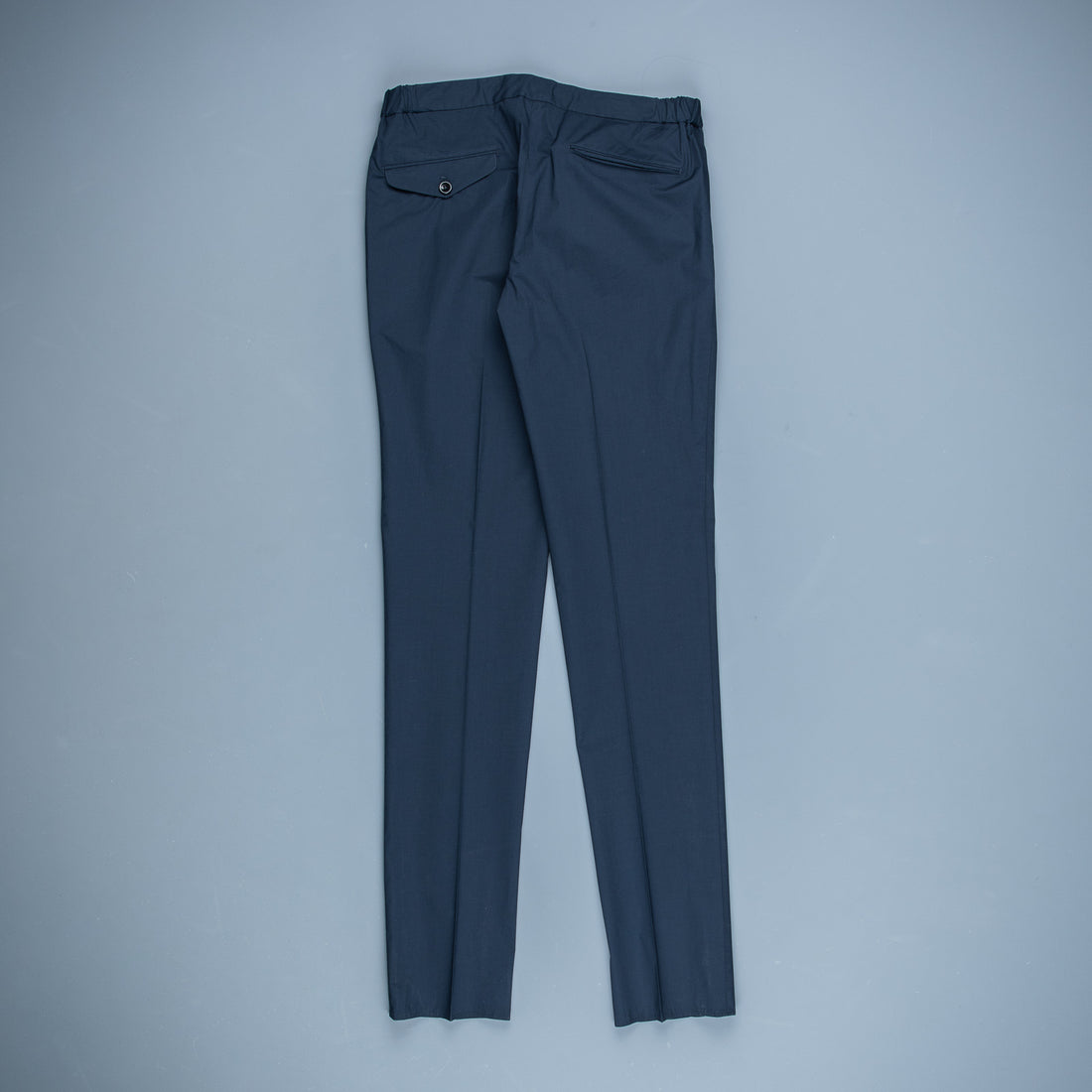 Incotex Model 64 Popelino Drawstring Pants Blu Scuro