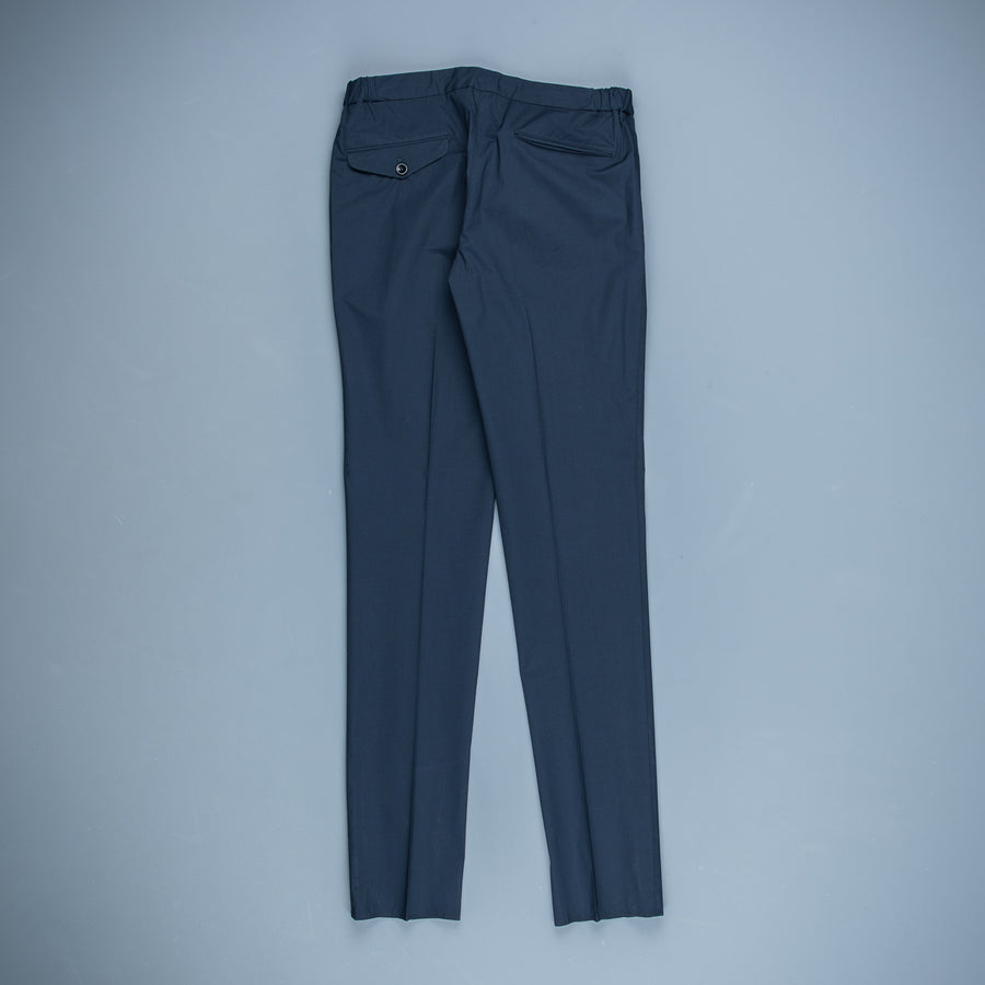 Incotex Model 64 Popelino Drawstring Pants Blu Scuro