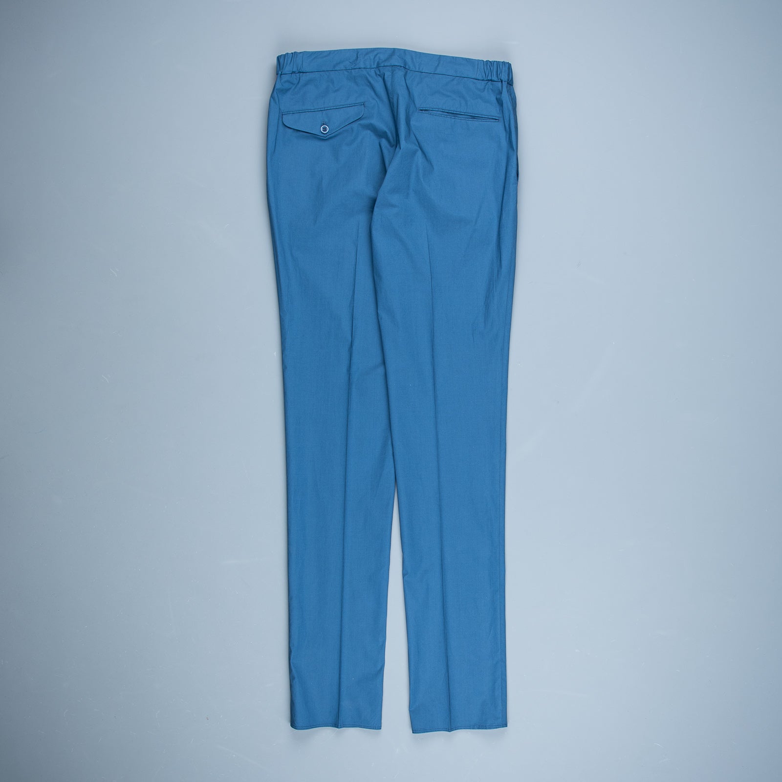 Incotex Model 64 Popelino Drawstring Pants Blu Medio
