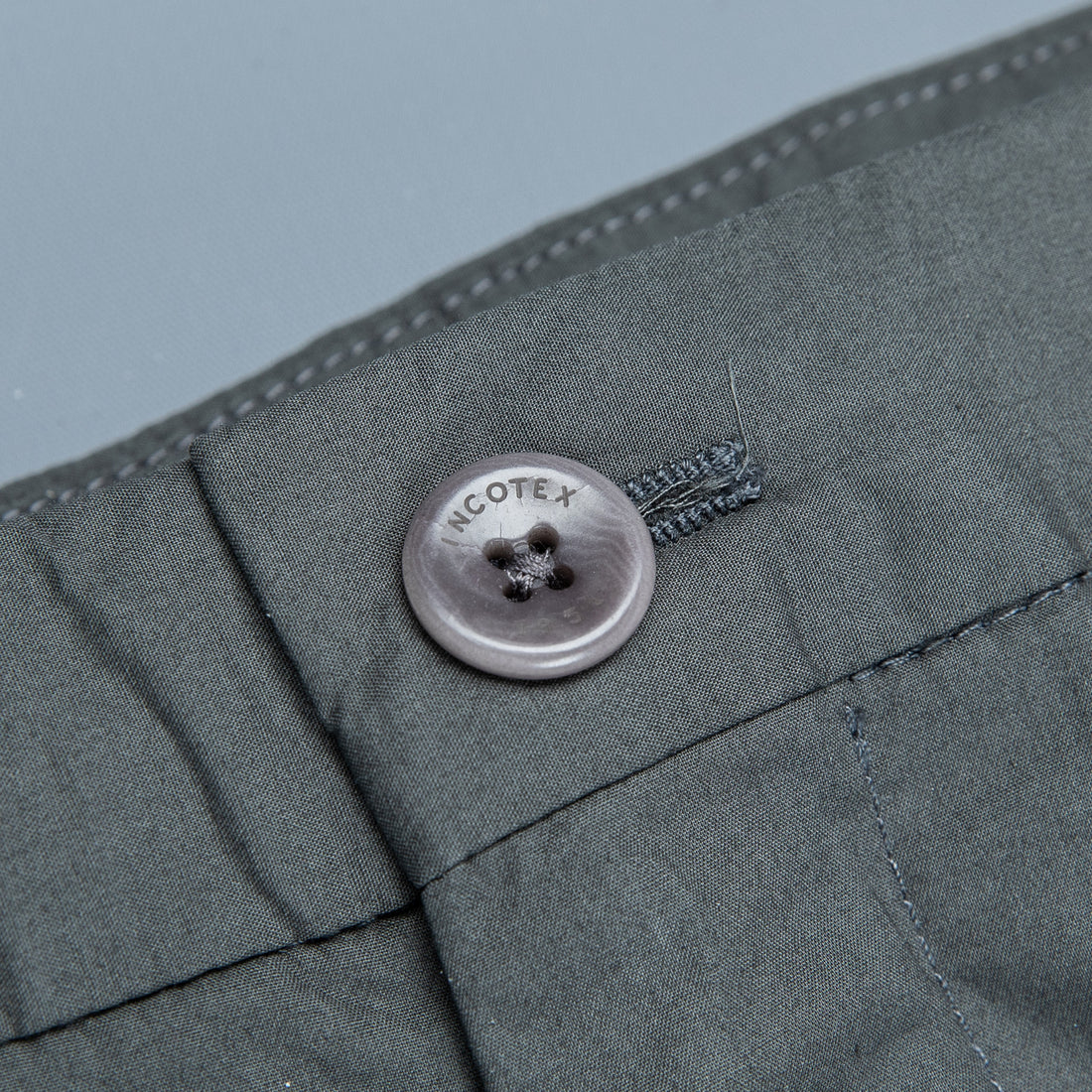 Incotex Model 64 Popelino Drawstring Pants Grigio Medio