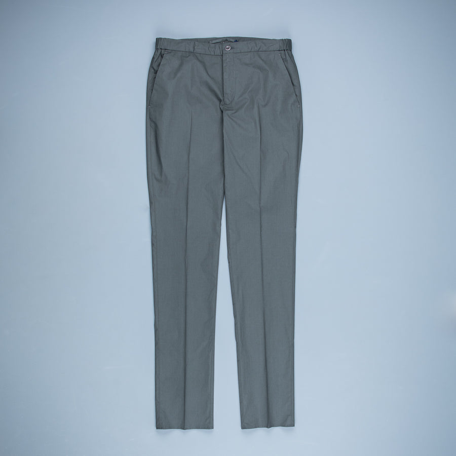 Incotex Model 64 Popelino Drawstring Pants Grigio Medio