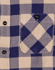 The Real McCoy's 8HU Buffalo Check Flannel Shirt Beige - Blue